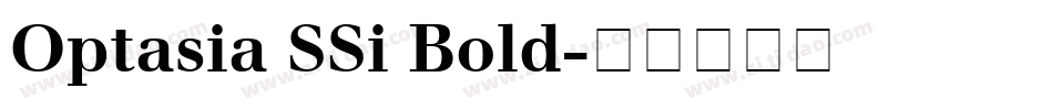 Optasia SSi Bold字体转换